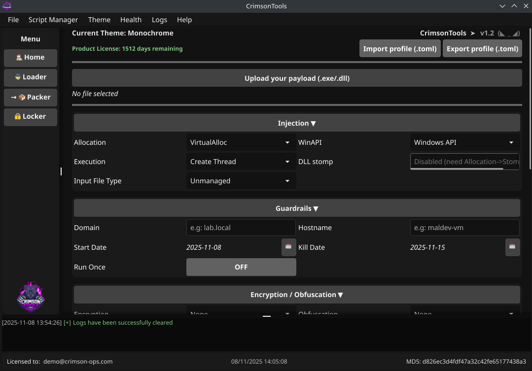 Packer Module Interface