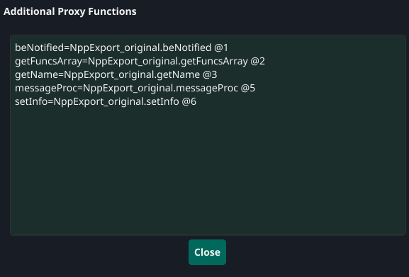 Additional proxy function added